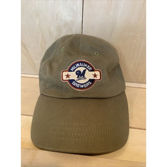 Milwaukee Brewers M Baseball Cap Promo Hat Adjustable Green Snapback - Picture 1 of 6